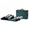 Luxury 80pcs PU Optical Frame Suitcase Eyewear Folding Box Portable Glasses Display Cases with Coded Lock