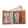 Durable Men's Crazy Horse Leather Anti-Theft Brush Leather Men's Wallet Wallet Short Fashion Trends for Traveling Shopping