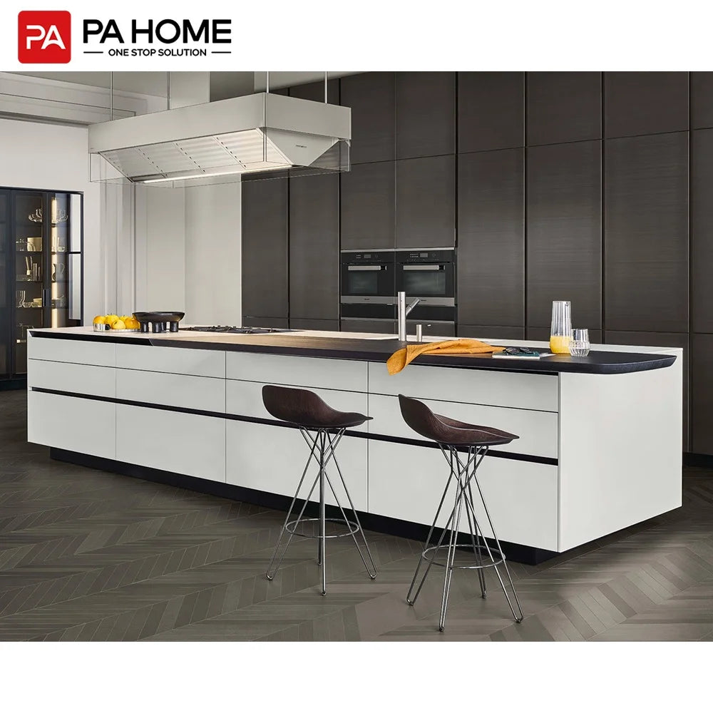 PA White Modular Smart Storage Kitchen Particle Board Cabinet