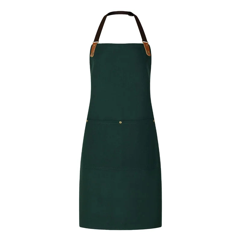 Kitchen Cooking Chef Custom Printed Logo Apron for Nail Techs Customized Salon Barber Work Waitress Apron
