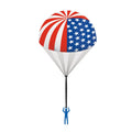 Customizable Unisex Army Parachute Toy Portable Hand-Throw Flying American Flag Cartoon Outdoor Toy for Kids