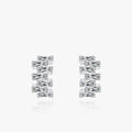 Ailmay Top Quality Real 925 Sterling Silver Transparent Trapezoid Earrings for Women Wedding Engagement Fine Female Jewelry