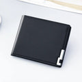 Wholesale Hot Sell Simple Business  Men's Short Wallet Multi-card Thin Soft Leather Dollar Wallet