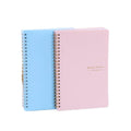 Simple creative high-value color matte coil this practical divider page student date plan notebook