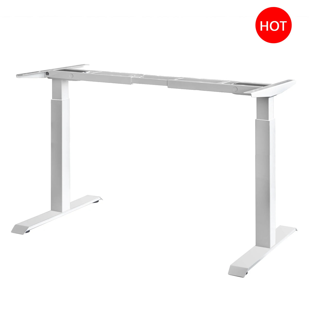 Ergonomic Durable Electric Computer Desk Smart Height Adjustable Extendable Two Motor Metal Frame Assembled Standing Desk CE FCC MegaBDM