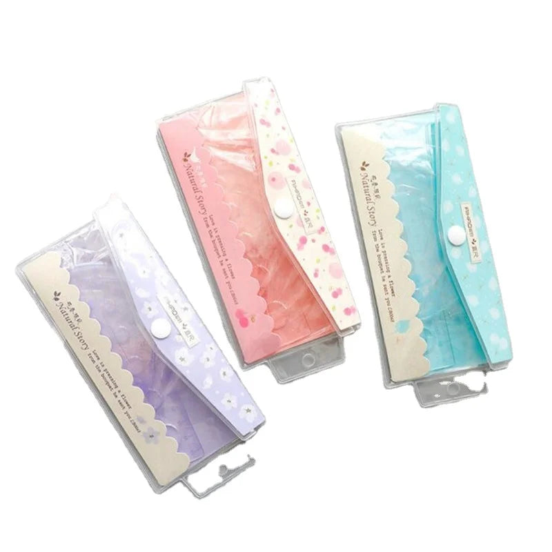 Colorful Plastic Flexible Promotional Scale Rulers Lovely Flower Style Multifunction School Supplies for School Use