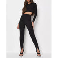 Yoga Sets 2025 Gym Clothing Solid Leggings Yoga Sportswear Fitness Active Wear Sports Wear Women Set