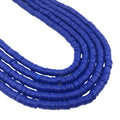 Blue 6mm Flat Circular Soft Polymer Clay Beads DIY  Mobile Phone Chain Jewelry Making Accessories