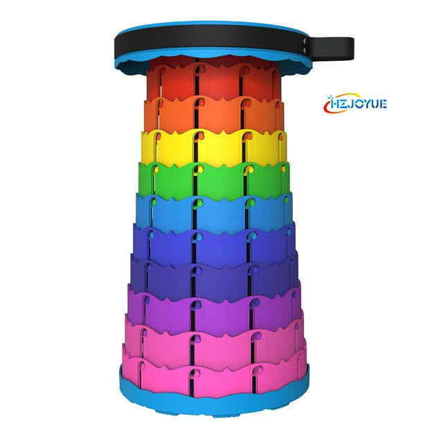 Innovative Portable Lightweight Folding Stool Collapsible Retractable Design Wide Outdoor Use Modern Customizable Logo