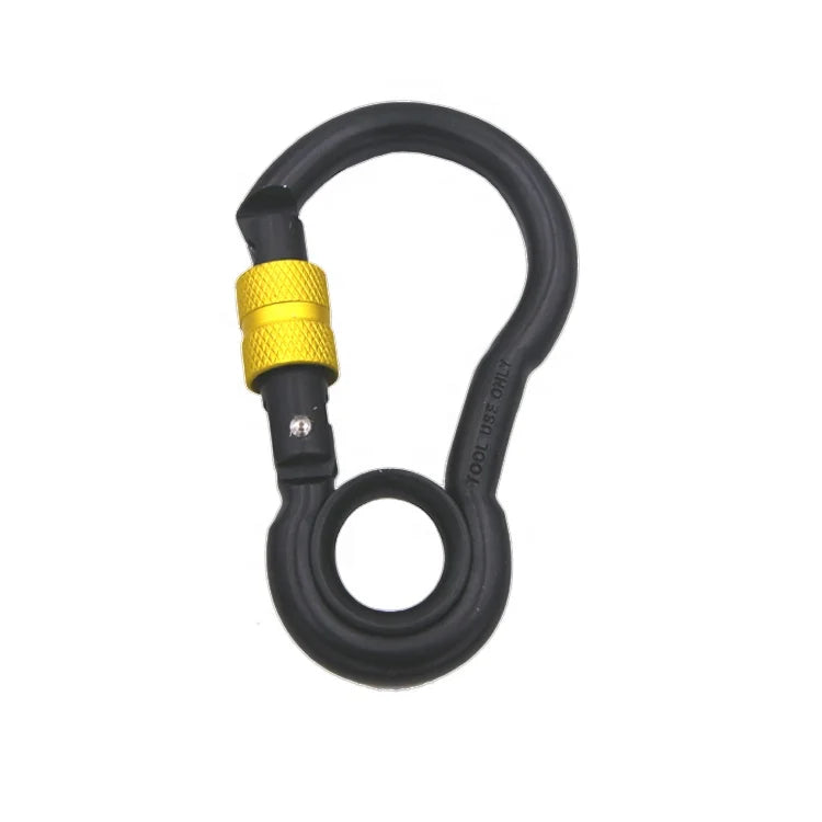 High Quality Aluminum Locking Carabiner With Hole Not for Climbing Carabiner Safety Hammock Hook Carabiner Clip