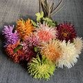 Multiple Colors 18cm Single Stem Silk Flowers Artificial Chrysanthemum Flower in Bulk