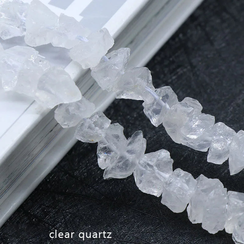Hongzhuo Natural Stone Beads Color Clear Quartz Gemstone Loose Beads for Jewelry Making