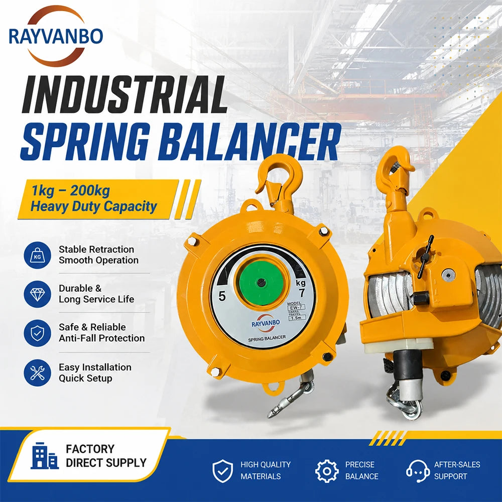 Cable Reel Retractable Spring Loaded Tool Balancer 3kg-5kg 5~9kg 9~15kg 15~22kg Hand Tool Hanging Fishing for Hedge Trimmer Cars