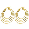 Wholesale Women's Fine Hoop Earrings Fashion Jewellery Made From Stainless Steel