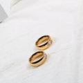 Fenny Stainless Steel Luxury Hot Seller Oval Eye Quartz Ring Trend for Women No Fade 18K Gold Plated Wholesale Jewelry