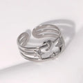 Beimai OEM Star Moon Stainless Steel Adjustable Rings
