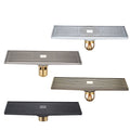 Bathroom Shower Square Linear Shower Floor Drain Brass Shower Drain