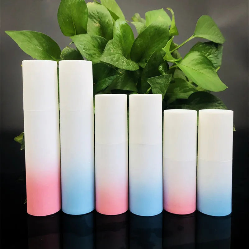 15ml 30ml 50ml Manufacture Gradient Blue Pink Plastic Airless Pump Bottle Serum Lotion Pump Dispenser Vacuum Airless Bottle
