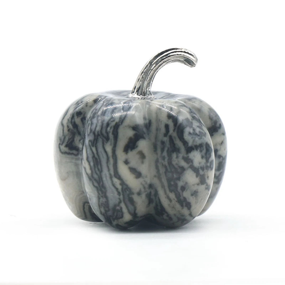 30mm Hot Sale Healing Stones Natural Kivi Stone Hand Made Carving Pumpkin Shape Stone for Christmas Gifts