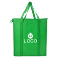 20L Insulated Lunch Cooler Tote with Thermal Nonwoven Printed Foam Printed Blank Zipper for Food Picnic Grocery Shopping Packing