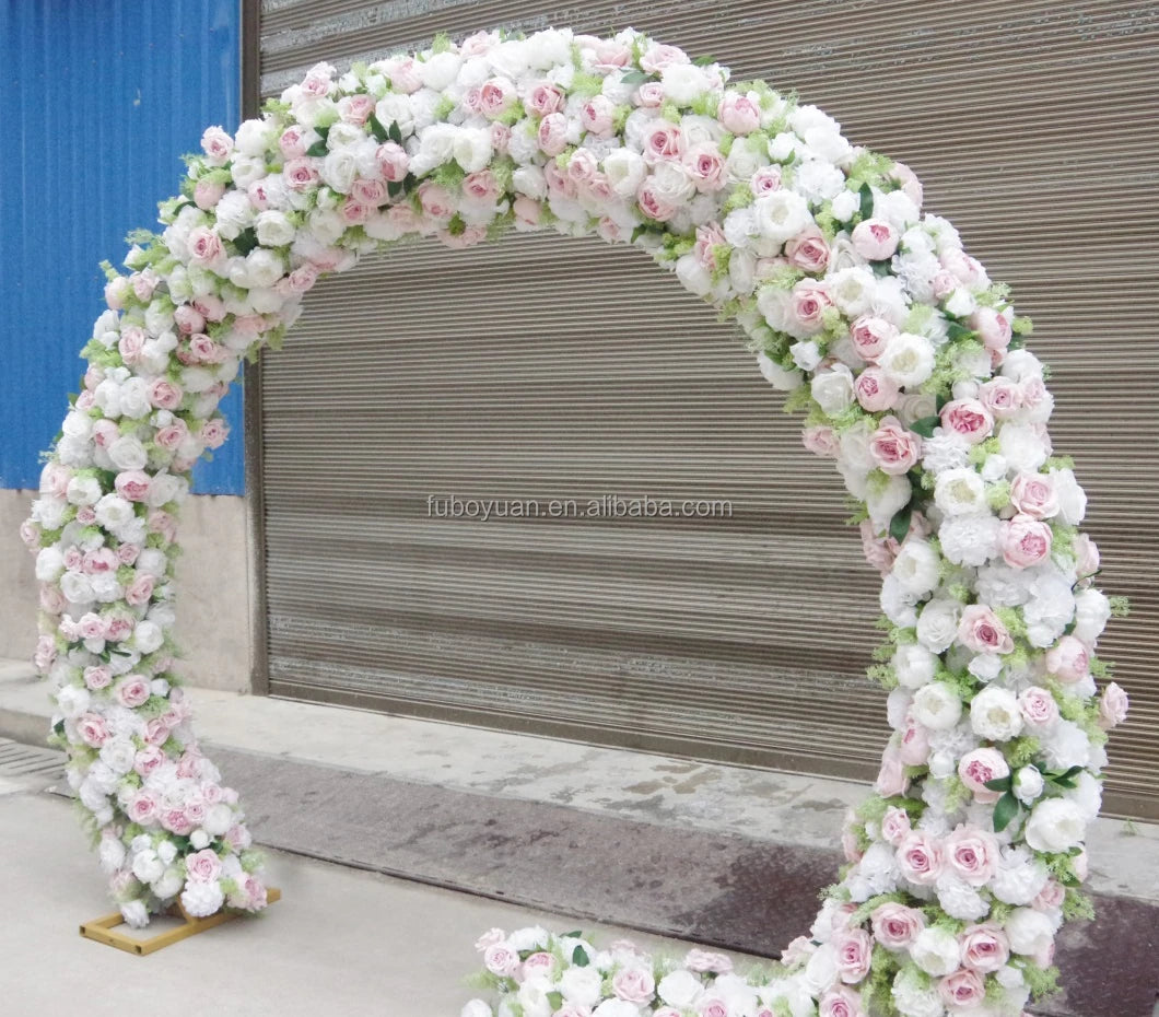 S02399 Artificial Flowers Arch Autumnal Wedding Table Runners Garland Flower Arch Decoration Peony Arch Flower for Party Wedding
