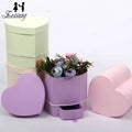 Zexwrap Small Double-layer Gift Box With Drawer Heart-shaped Gift Box Hugging Bucket Flower Box