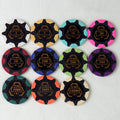 Customize 14g Clay Poker Chips 40mm Royal Crown Casino Chip with Value Stickers for Custom Logo Entertainment Poker Club Games