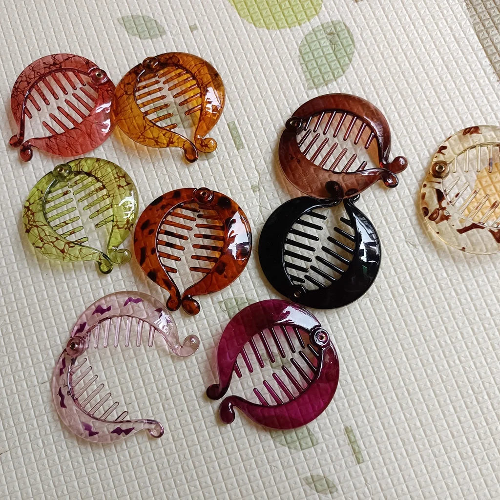 GT 2022 Pinzas Para El Cabello Resin Plastic High-quality Oxford Lentil Banana Clip Hair Accessories Hair Claw Clips for Lady