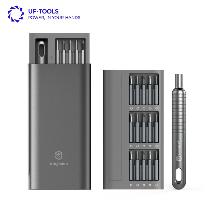 31 in 1 Precision Steel Screwdriver Set OEM DIY Magnetic Bits Small Size for Repairing Phones Laptops Cameras Watches Computers