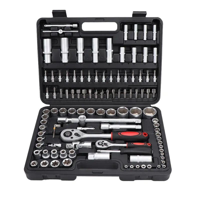 WZAUTO Professional 108pcs Chrome Vanadium 1/2 High Torque Car Repair Impact Driver Socket Adapter Set