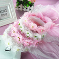 Bridesmaid Hair Flower Headbands Wedding Hair Accessories Bridal Flower Crown With Veil Headpieces Bridal Flower Girls Garland