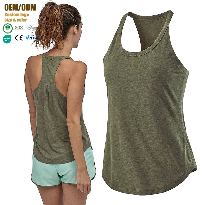 Cross Back Sexy Women's Top Training Sports Yoga Tank Top for Women