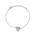 Jewelry Supplier Custom Logo Luxury Design 925 Silver Rhodium Plated Shiny CZ Bangle