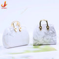 Custom Luxury Raw Crystalline Small Jade Custom Chain Natural Crystal Bag Stone Pendant