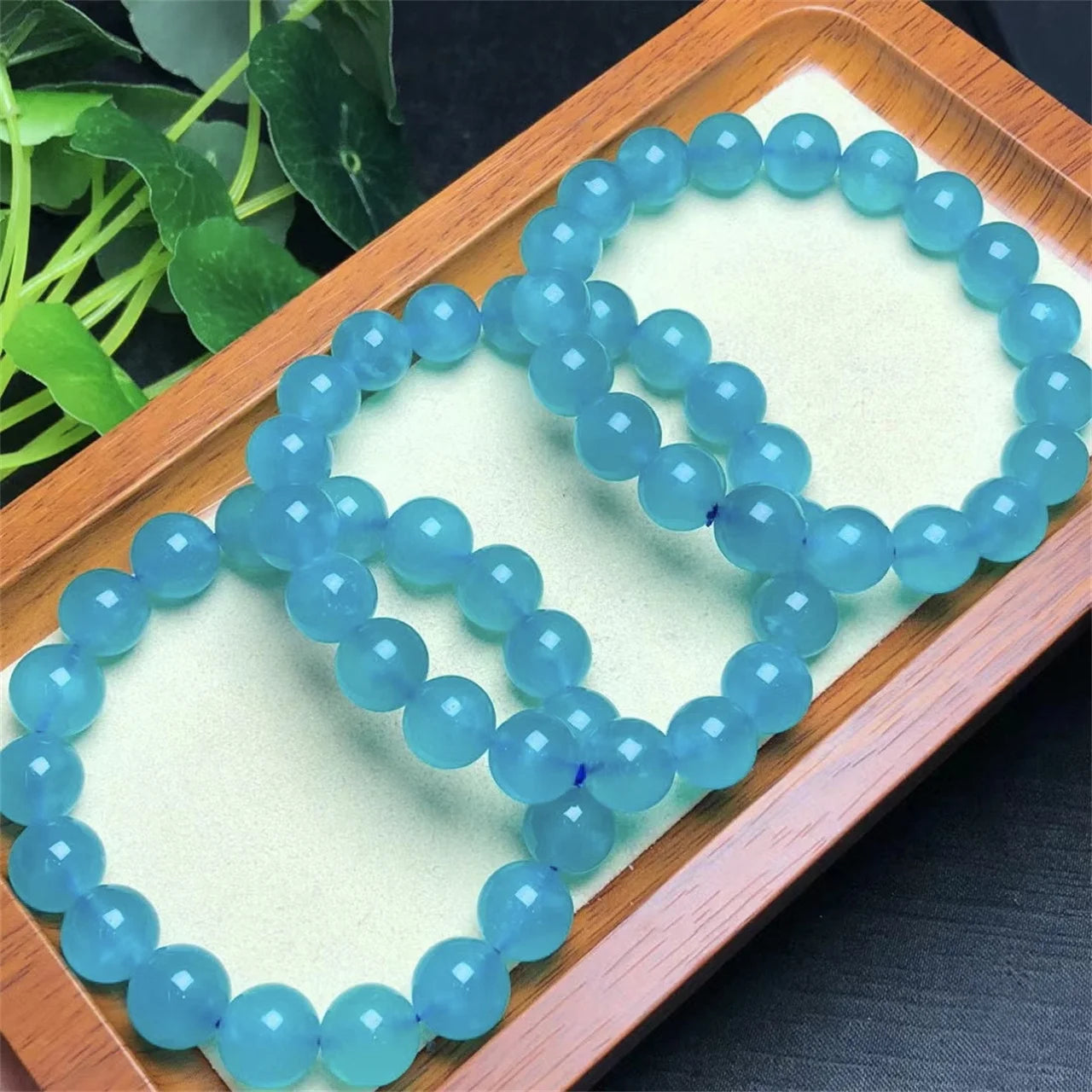 Natural Crystal Bracelet  Beads Healing Quartz Stone Blue  Amazonite Bracelet