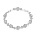 Classic Colorful Water Drop Jewelry AAA Zircon Bracelet Fashion Wedding Bride Luxury Bracelet for Women