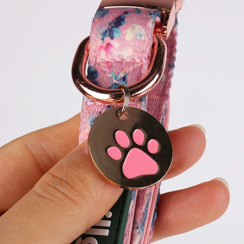 OKEYPETS Manufacture Engraved Design Logo Pattern Double-sided & Single-sided Cute Luxury Color Dog Tags