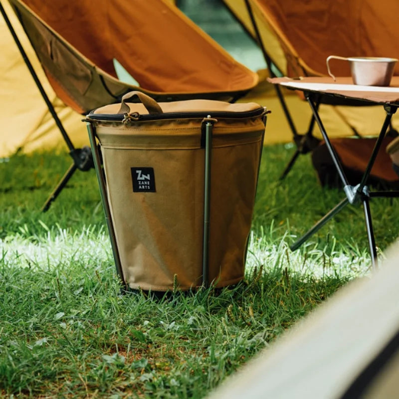 Outdoor Camping Trash Can Garbage Can Storage Cylinder Portable Car Collapsible Trash Can
