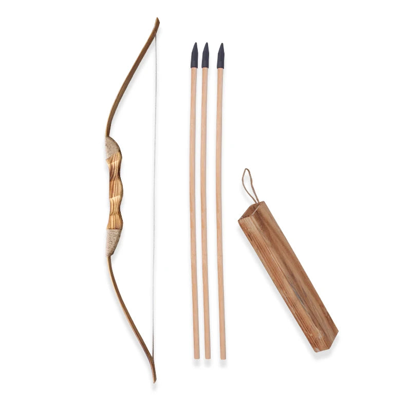 Children's Bow and Arrow Toy Shooting Archery Sports Suit Outdoor Archery CS Equipment Portable Sports Practice Traditional Bow