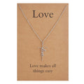 Women's Custom Design Religious Jewelry High Level Polishing Faith PVD Cross Necklace Hope Belief Pendant Wedding Necklace