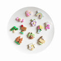 Kawaii Resin Heart Flower Candy Flatback Cabochons Scrapbooking Crafts for Jewelry DIY Phone Shell Decoration