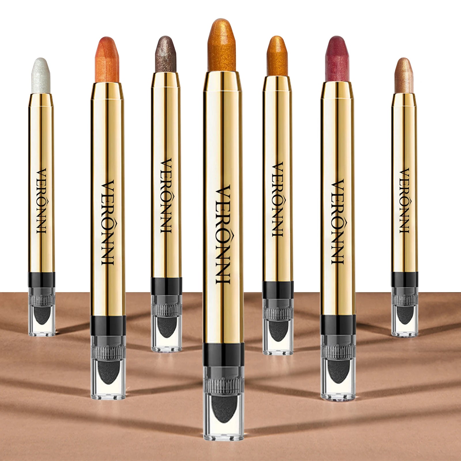 VERONNI 6 Color Highlighter Eye Shadow Stick Pearlescent Longlasting Glitter Eyeshadow Stick Make-up