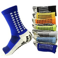 Men's Sporty Daily Breathable Knitted Sports Socks Custom Patterns Non-Slip Sole Design Disposable Bottom for Football