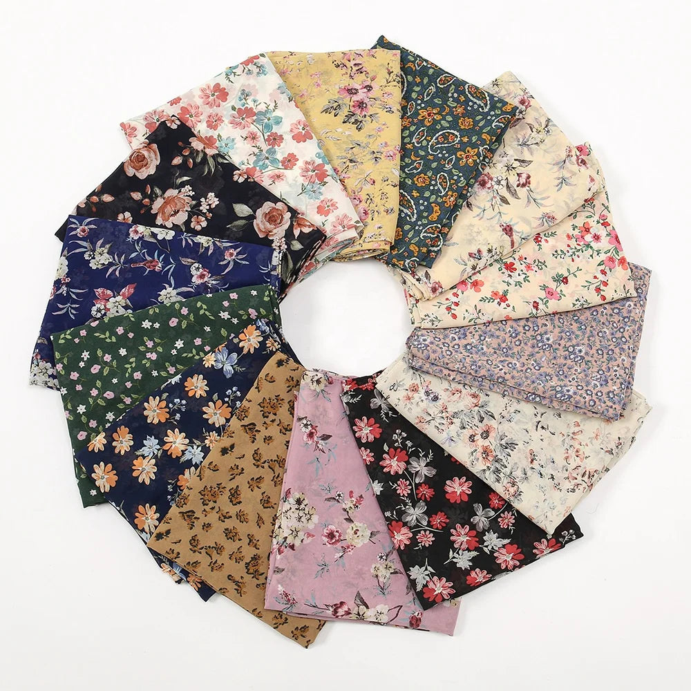 Zifeng OEM Bufandas Mujer De Senten New Style Printed Chiffon Shawl
