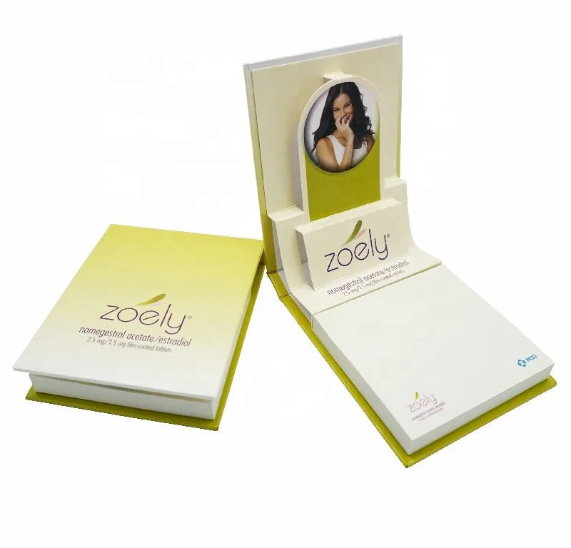 Factory Price Custom Lovely 3D Pop-up Logo Hard Cover Sticky Notes