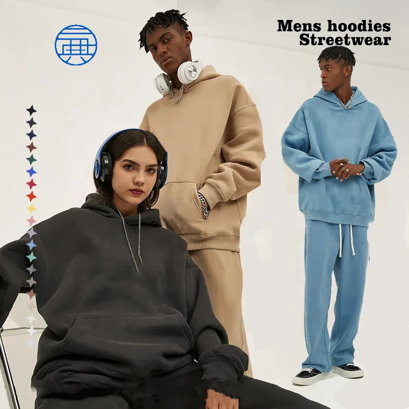 Clothing Manufacturers Custom Unisex High Quality Anti-shrink High Weight Screen Printing Hoodie