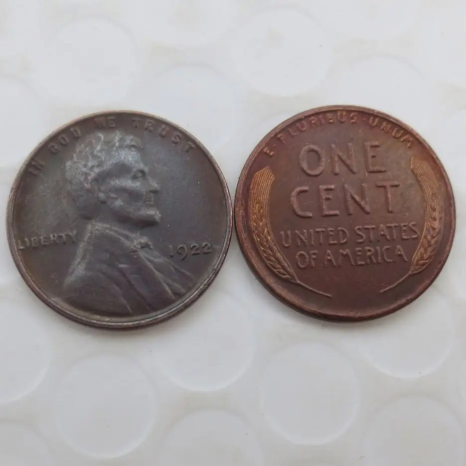 Wholesale Custom Metal Coins 1922P/D/S US One Cent Penny Copper Replica USA Small Cents