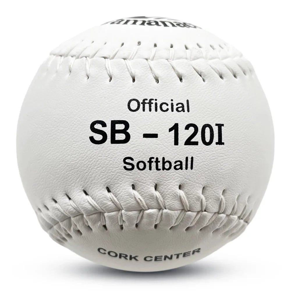 Trade Assurance 12 Inches Grade a Game Quality Premium Leather Glued High Resistance PK Cork Core  White Tamanaco  Softball