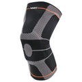 Aolikes Flat Knitting Machine Knee Sleeve Compression Breathable Fitness Knee Brace With Anti-slip Silicone Strap