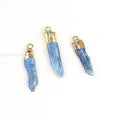Wholesale Natural Gemstone Charms Real Kyanite Stone Pendant for NECKLACES Jewelry Making